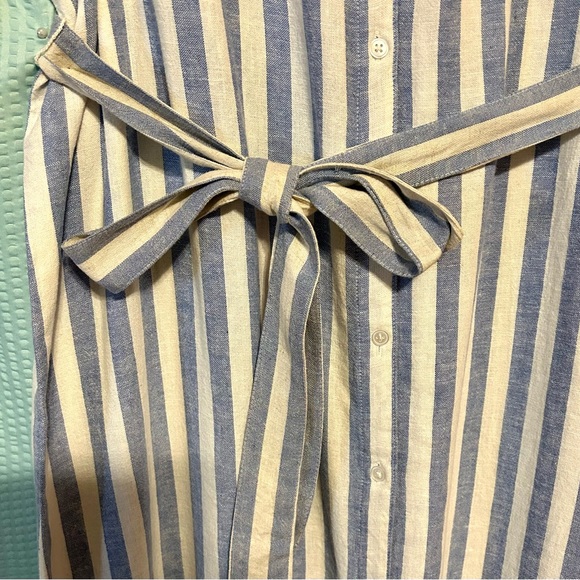 NWT Joan Rivers Blue and White Shirt Dress- Medium - Picture 5 of 11